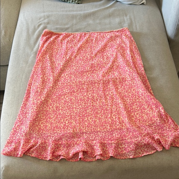 wild fable Dresses & Skirts - Wild Fable Pink Ruffled Midi Skirt